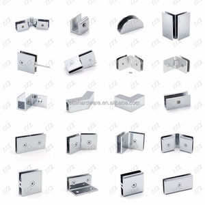 CRL S0GC91 Chrome poli en laiton massif porte de douche support de panneau de verre connecteurs de clip d'angle <span class=keywords><strong>pince</strong></span> de verre réglable Slip Fit <span class=keywords><strong>pince</strong></span> de verre - Product Image 6