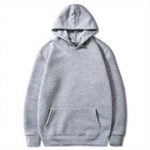 เสื้อสเวตเชิ้ตมีฮู้ดผู้ชาย สีพื้น สวมใส่สบายๆ ในฤดูใบไม้ร่วง ทรงปกติ แขนยาว ผ้าถักขนแกะ ดีไซน์มีกระเป๋า - Product Image 6