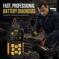 AUTOOL BT460 Testeur de batterie automobile 12V/24V certifié CE, pour diagnostic numérique de charge et de décharge, idéal pour la réparation automobile