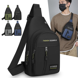 FASHION XIUXIANXILIE Men's Chest Bag Oxford Cloth Multi-Functional Crossbody Bag For Everyday Use - Product Image 1