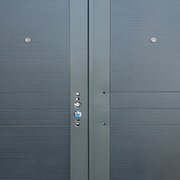 Porte d'entrée de sécurité en acier de luxe pour appartements, finition de surface de qualité hôtelière