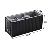 Modèle de bureau personnalisé en ABS, conteneur portable, porte-stylos professionnel, ornements, cadeaux de remerciement, promotion en soie