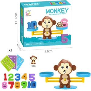 Mainan Edukatif Matematika Monyet Mainan Matematika Keseimbangan Angka untuk Anak-anak Belajar Permainan Keseimbangan Mainan Penghitung Anak Matematika