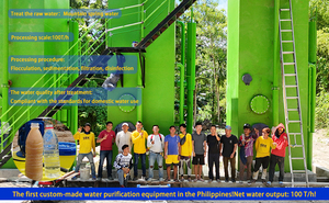 Station d'épuration des eaux municipales Équipement de traitement de l'eau pure avec pompe et PLC Productivité de 200 L/heure Puissance de 3 kW Multi-tension - Product Image 5