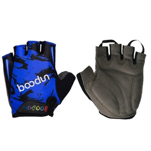 Bodun Cycling Gloves <b>Half</b> Finger Breathable Non <b>Slip</b> For Kids Summer Unisex Riding Gloves - Product Image 1