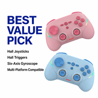 Manette de jeu sans fil pour PC/Android avec joysticks à effet Hall et contrôle de mouvement, gâchettes Hall