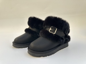 Stivaletti da <span class=keywords><strong>Donna</strong></span> Autunno Inverno con Fodera in Pelliccia Sintetica, Chiusura con Fibbia, <span class=keywords><strong>Sneakers</strong></span> Comode alla Moda, Calde, Retrò, Casual - Product Image 6