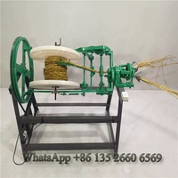 Tresseuse à torsion de corde ronde en sisal Machine à tresser semi-automatique en corde de chanvre pour usage domestique