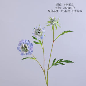 H-546 kualitas tinggi bunga buatan grosir puncak krisan pinus kordyceps dan simulasi bunga jagung alat peraga Dekorasi Rumah - Product Image 5