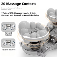 Masseur de pieds électrique vibrant et chauffant Shiatsu 2026 pour la vente en gros, avec contrôle de la minuterie, pour soulager les douleurs aux pieds