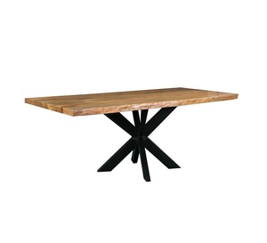Table basse de style ferme rustique en bois massif offrant une surface durable et une finition charmante idéale pour une pièce confortable - Product Image 4