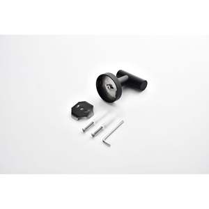 Gancho para Toallas de Acero Inoxidable Db, Negro Mate, Montaje en Pared sin Taladro, Accesorio de Baño, Diseño Minimalista - Product Image 3