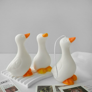 Large Duck Silicone Candle Molds 3D Duck Soap Aromatherapy Plaster Crystal <b>Resin</b> Casting Mold DIY Handmade <b>mould</b> - Product Image 3