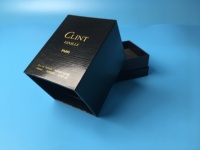 Boîte à parfum en papier argenté de couleur personnalisée directement de l'usine de fabrication de luxe, flacon de parfum avec boîte noire