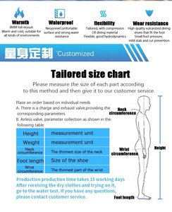 Impermeable con válvulas manga completa 6mm neopreno traje seco - Product Image 6