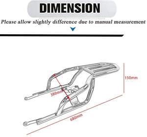 川崎Z <span class=keywords><strong>900</strong></span> RS Z900RS Z-<span class=keywords><strong>900</strong></span>-RS <span class=keywords><strong>SE</strong></span>咖啡厅ABS 2018-2025 XXUN摩托车后架支架后行李架货架架 - Product Image 6