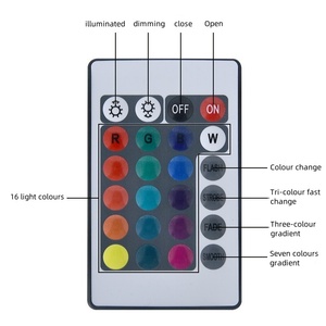 Nhà Máy Bán buôn 3D ánh sáng ban đêm cơ sở điều khiển từ xa cảm ứng bảy màu sắc cơ sở DIY Acrylic sáng tạo USB sạc cơ sở - Product Image 5