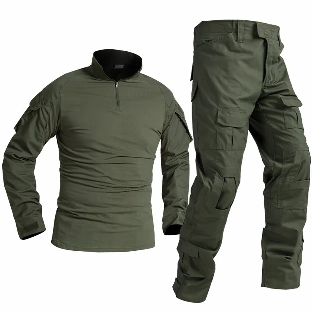 Ücretsiz örnek G2 giyim erkek açık eğitim ve macera gömlek pantolon yüksek kalite avcılık giysi