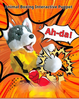 Article populaire : Jouet en peluche chien Husky de dessin animé, style Kung Fu, écologique, marionnette interactive, couineur, excellent accessoire pour chien