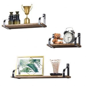 3 FAI <span class=keywords><strong>DA</strong></span> TE creativo galleggiante di <span class=keywords><strong>legno</strong></span> rustico scaffale di metallo mensole della <span class=keywords><strong>parete</strong></span> <span class=keywords><strong>per</strong></span> la <span class=keywords><strong>Camera</strong></span> <span class=keywords><strong>Da</strong></span> <span class=keywords><strong>Letto</strong></span>, soggiorno - Product Image 1