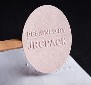 Etiquetas de Papel con Textura y Logotipo de Diseño Personalizado OEM, Autoadhesivas, con Relieve 3D, Impresión a Color, Etiquetas de Embalaje - Product Image 3