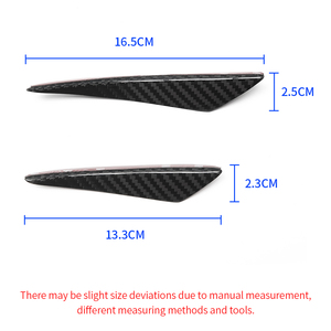 Alerón Delantero Universal de Fibra de <span class=keywords><strong>Carbono</strong></span> para Automóvil, Divisor de Parachoques, Alerón, Valence para AUDI A1 A3 A4 A5 A6 TT S3 S5 S6 S4 S7 RS3 - Product Image 3