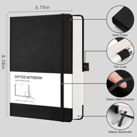 Carnet en cuir personnalisé avec logo, format A5, carnet d'affaires, carnet d'écriture, cadeau promotionnel d'entreprise