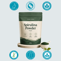 Complément alimentaire naturel de spiruline en poudre, comprimés et capsules de haute qualité, marque privée OEM/ODM, pour le bien-être quotidien du corps