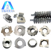 Lames de broyeur à tige unique rotative en carbure, carrées, plates, de 34, 40, 60, 80, 100 mm, pour machines de recyclage (OEM)