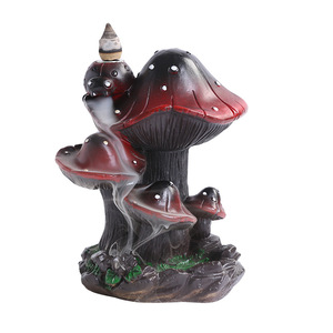 Ceramics <b>Backflow</b> Incense <b>Burner</b> Home Decor Creative Mushroom Style European Mountain Flowing Water Sandalwood - Product Image 6