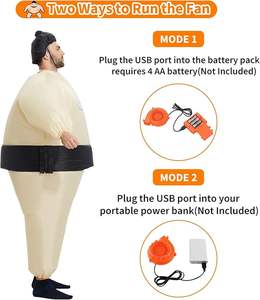 Disfraz de luchador de sumo de Venta caliente, disfraz inflable de Halloween, disfraz inflable para adultos - Product Image 2
