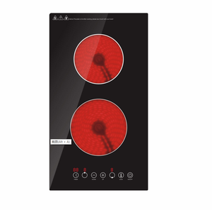 Cuisinière infrarouge en céramique <span class=keywords><strong>vitrocéramique</strong></span> 2 brûleurs 3500W, 2 zones de chauffe, <span class=keywords><strong>Domino</strong></span>, appareils de cuisine, ustensiles de cuisine - Product Image 1