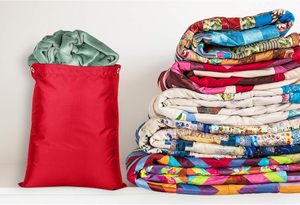 Bolsas de Lavandería de Poliéster Resistentes para Ropa Sucia, con Fondo Cuadrado, Bolsillo Grande y Asa para Recoger Prendas Sucias - Product Image 5