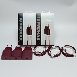 Chargeur mural USB-C PD 35W avec câble tressé rouge vin, adaptateur secteur universel Type-C pour iPhone 15-18 - Product Image 3