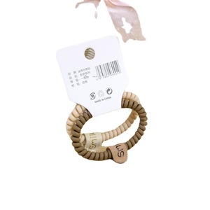MiSiLe Telephone <b>Cord</b> Hair Ties Mixed Colors High <b>Elasticity</b> Women's Hair Accessories Casual Use Made In China - Product Image 4