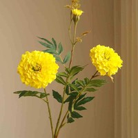 Pabrik grosir bunga buatan Marigold bunga Gerbera bunga kosmos dekorasi rumah ruang tamu buket bunga palsu