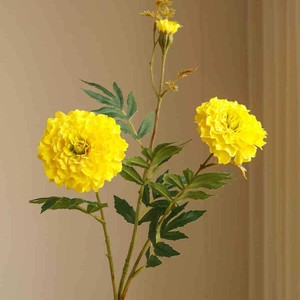 Venta al por mayor de fábrica, <span class=keywords><strong>ramo</strong></span> de flores artificiales de caléndula, flores de Cosmos, gerbera, decoración para el hogar y la sala de estar, <span class=keywords><strong>ramo</strong></span> de flores de imitación - Product Image 4