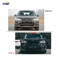 Kit de carrosserie de conversion GUGO X5 F15 PP pour BMW X5 F15 2014-2018 au style X5M F85 : pare-chocs avant et arrière, extensions d'ailes, échappement