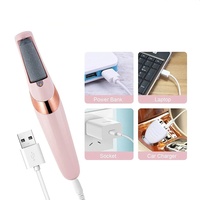 Ponceuse électrique pour pieds, outil électronique pour le soin des pieds et l'élimination des peaux mortes, rose