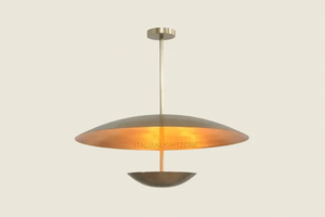 Lustre moderne en laiton de style mid-century, luminaire suspendu pour salle à manger, chambre à coucher, salon, élégant et décoratif - Product Image 5