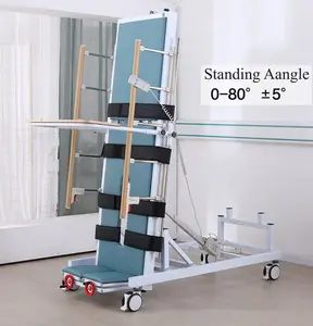 Physiotherapy Can Stand Up Medical Equipments Electric Standing Bed Paralyzed Patient Care Back Lifting Standing Bed