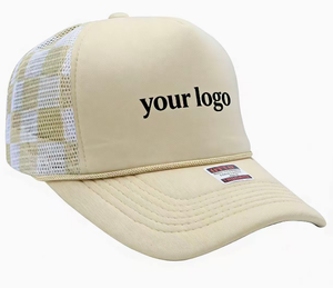 High Quality OEM Trucker Rope Hats Wholesale 5 Panel Mesh Embossed Trucker Hat With Cord - Product Image 4