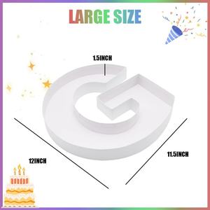 ZIJRXQ Caja Decorativa de Cartón en Forma de Letra G de 12 Pulgadas, Rellenable, para Alimentos (Charcutería) - Product Image 5