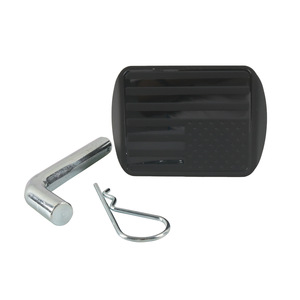 Couvre-attelage universel en acier noir 50x50x80mm avec trou pour goupille pour attache de remorque - Product Image 4