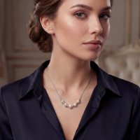 Collier minimaliste en argent sterling 925 pur avec pendentif perle délicat pour filles