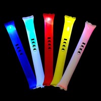 Bâtons de cheering promotionnels personnalisés HLC avec logo, bâtons de bruit avec lumières LED, bruiteurs gonflables