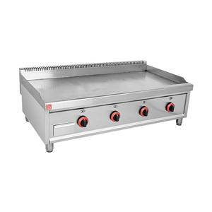 Cuisinière à gaz commerciale en acier inoxydable pour frites, steaks et œufs frits, 1 à 4 brûleurs avec contrôle de température indépendant, friteuse barbecue - Product Image 1