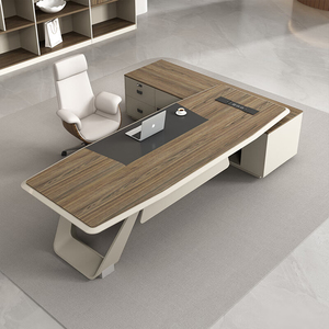 Mesa de oficina moderna de lujo y alta calidad, en forma de muebles de oficina L, mesa de oficina ejecutiva para uso de Director Ejecutivo o gerente, venta al por mayor, 2017 - Product Image 3