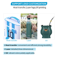 Offre Spéciale – Ensemble de Housses Personnalisables pour Tasses à Yerba Maté, Réutilisables, Imperméables, en Polyester, Portables, pour Aliments et Boissons