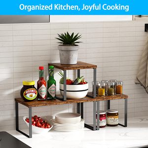 <span class=keywords><strong>Étagère</strong></span>s d'angle superposables réglables <span class=keywords><strong>en</strong></span> hauteur, écologiques et modernes pour comptoir de cuisine, salle de bain, <span class=keywords><strong>étagère</strong></span> <span class=keywords><strong>à</strong></span> <span class=keywords><strong>épices</strong></span>, coin café - Product Image 3